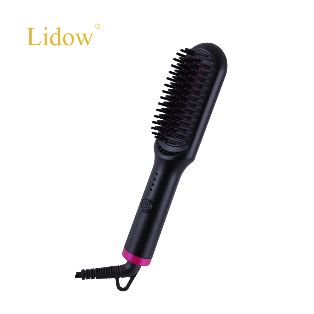 2 In 1 Multifunctional Electric Negative Ion Hair Straightener Comb Professional Hair Straightener Brush
