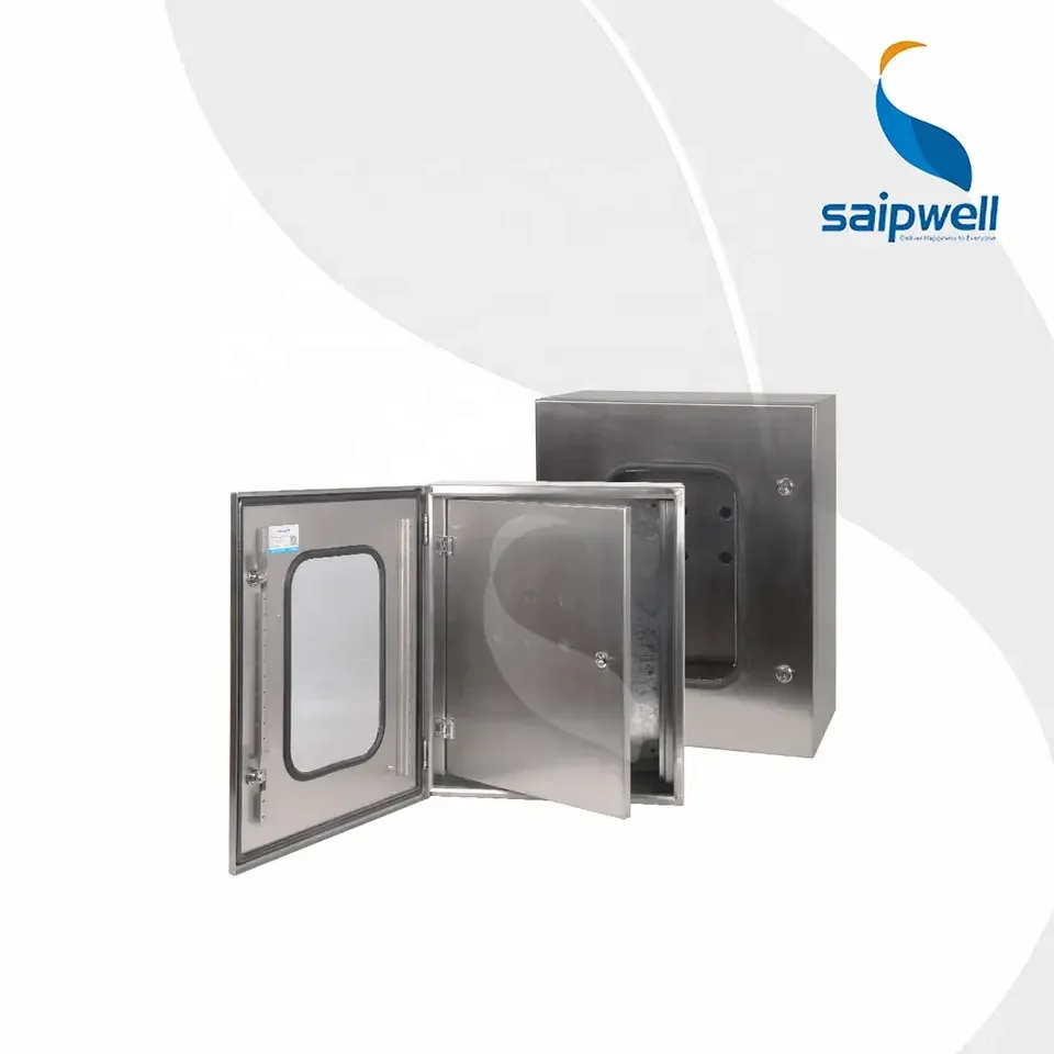 Metal electric distribution box SAIPWELL IP65 NEMA 4 waterproof stainless steel boxes enclosure