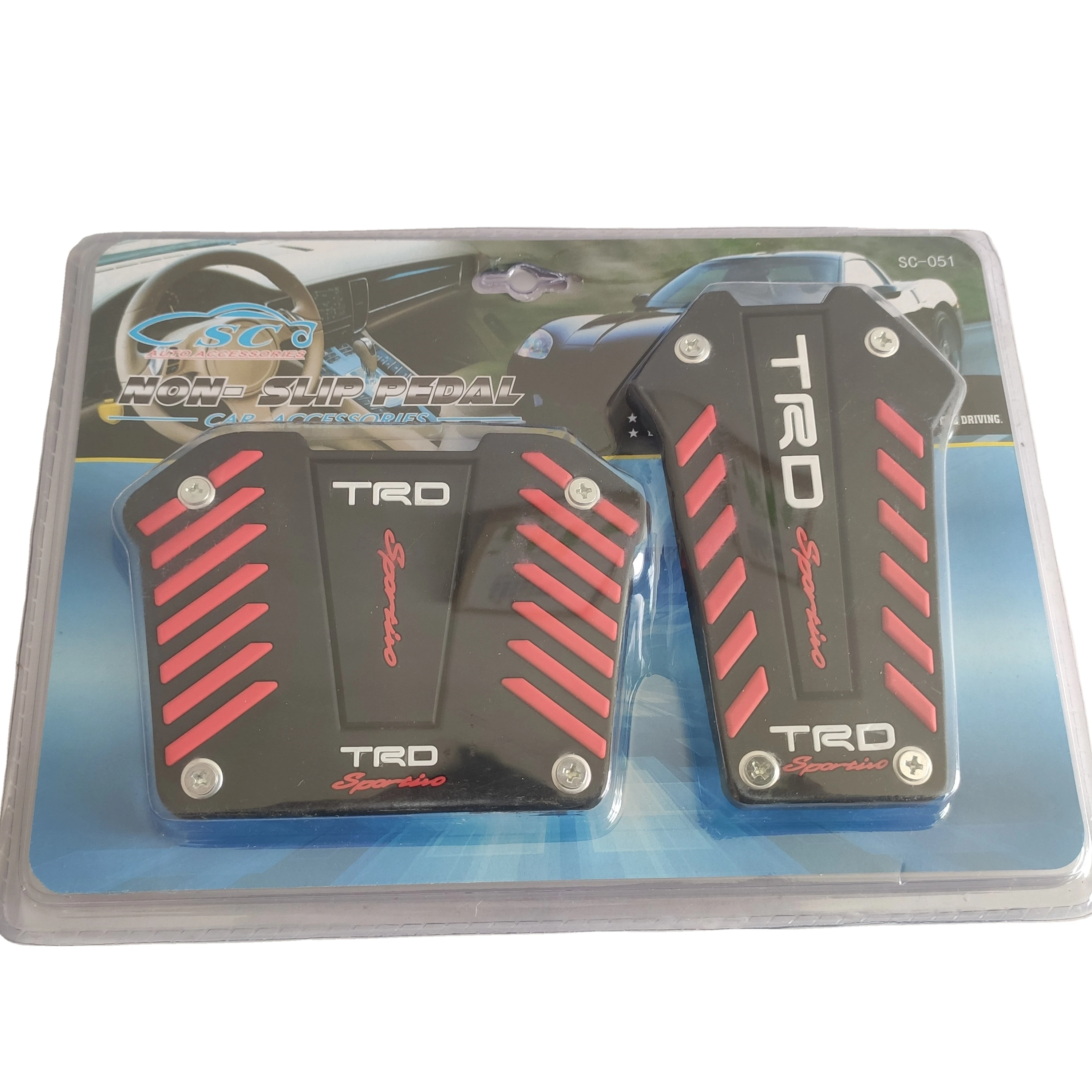 Aluminum Alloy Car Pedal Pad Foot Rest Pedals Plate Cover SC-051