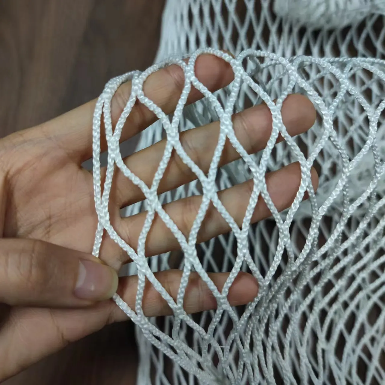 1600D strong quality  factory directly provided Twisted Knotted or knotless braided Raschel UHMWPE rope fishing net