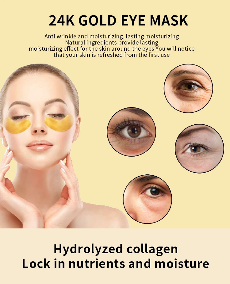 Removing bags and Anti aging under eye patches private label 60pcs starry eye mask bio gel eye pads