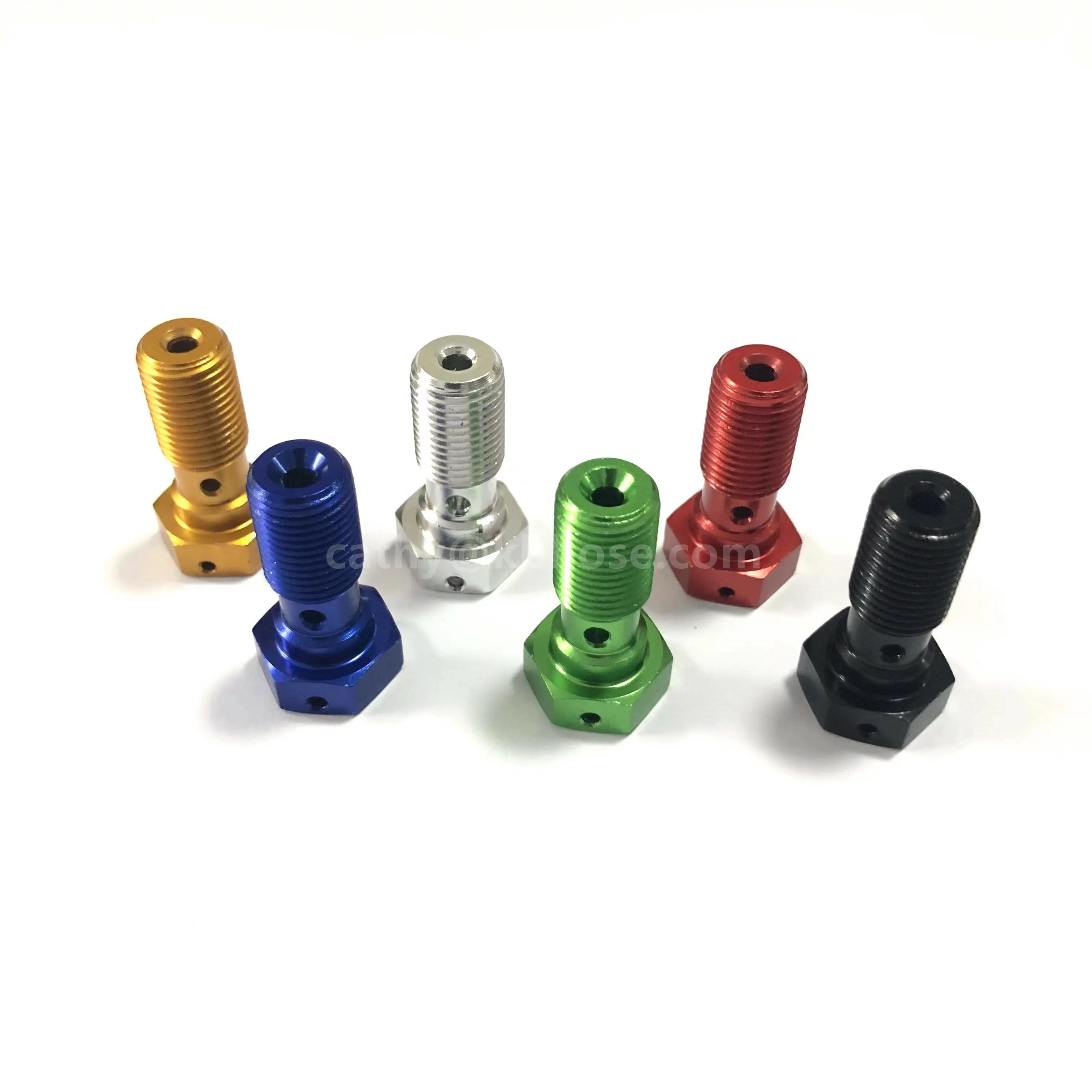 3/8-24unf M10 * 1 25 алюминиевый переходник с одним отверстием для тормозного