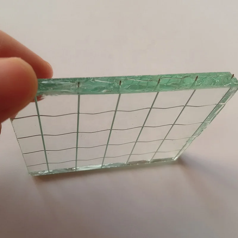 6MM 8MM Georgian Polished Wire Glass Monolithicfire Rated Glass