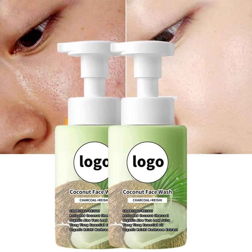 Private Label Coconut Milk Honey Organic Facial Wash Cleanser Moisturizing Skin Care Face Wash Natural Aloe Vera Face Wash