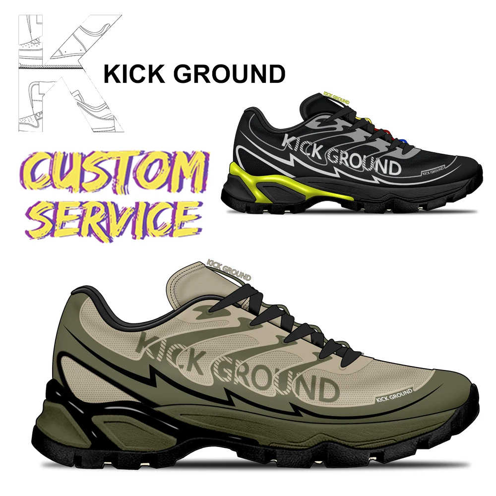 Kick Ground Zapatillas Deportivas Factory Wholesale Gym Sneakers Mens Shock Absorption Man Sports Running Shoes Marathon