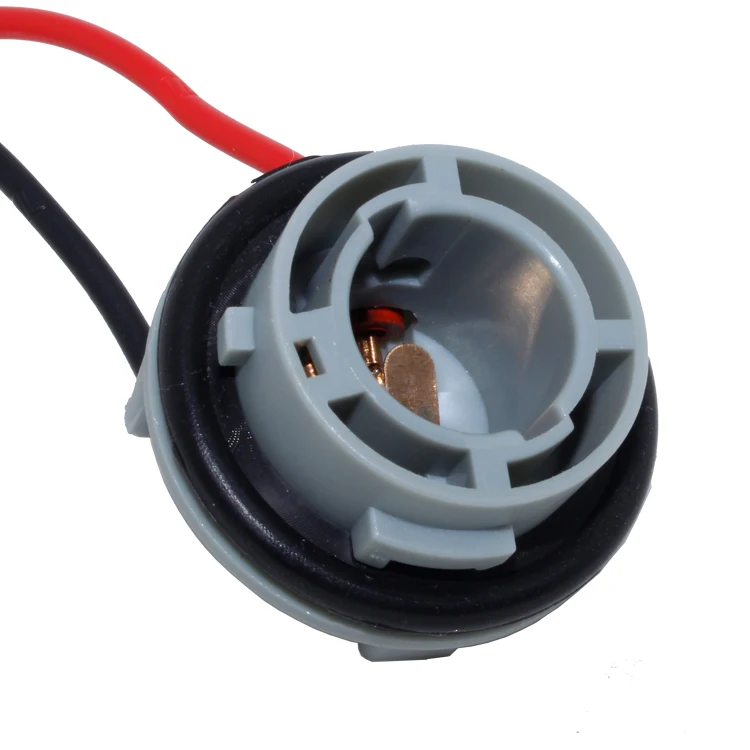 Car LED Bulb Holder Cable Pigtail Adapter Connect Wire Harness BAY15D 1157 Socket P21W 1156 BA15S Male Female Brake Light 12V
