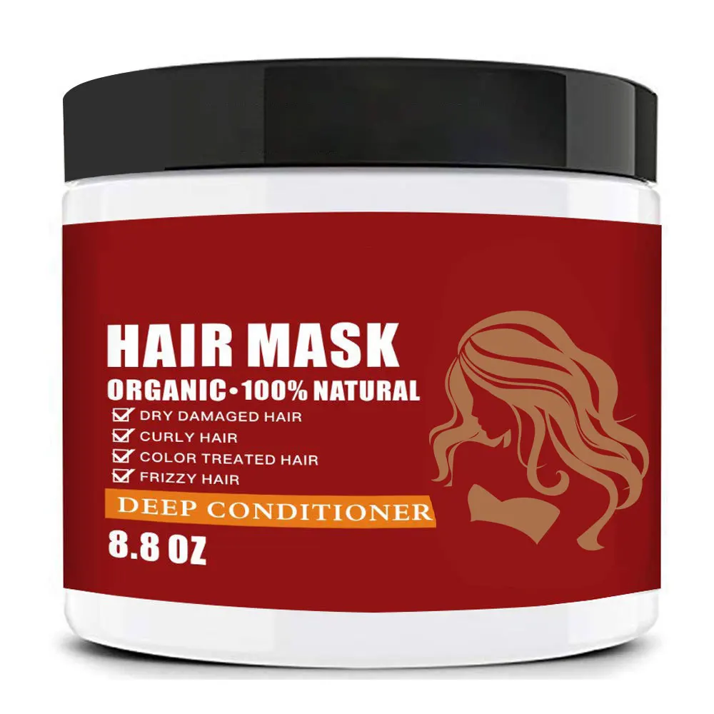 Private label hair spa cream curly smoothing repair vegan organic coconut natural avocado hair mask