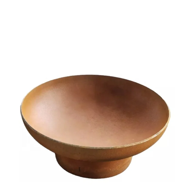 Garden Round Fire Bowl  Corten Steel Outdoor with custom logo