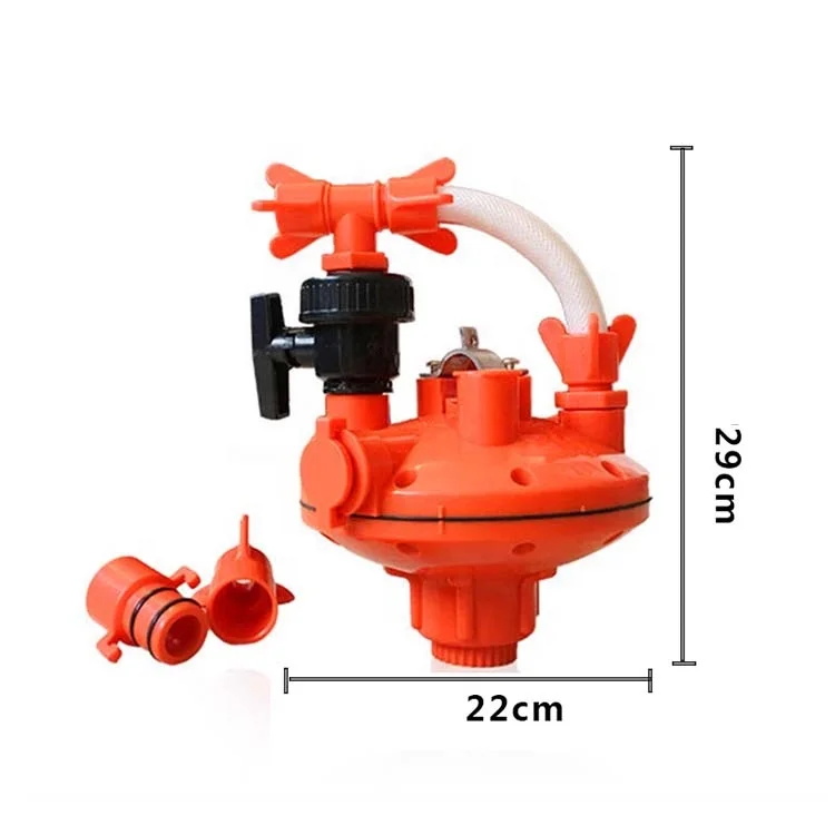 Chicken House Pressure Reducing Valve Farm Chicken Drinking Water Pipeline Water Pressure Regulator For Poultry Drinking Lines