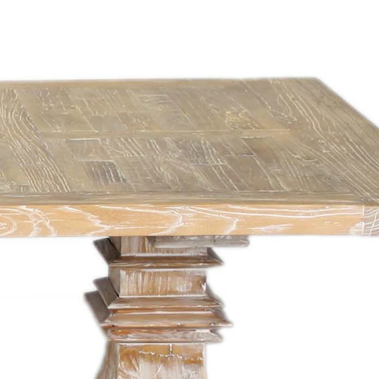 factory wholesale restaurant dining room furniture long antique old elm wood rustic table wood dining table