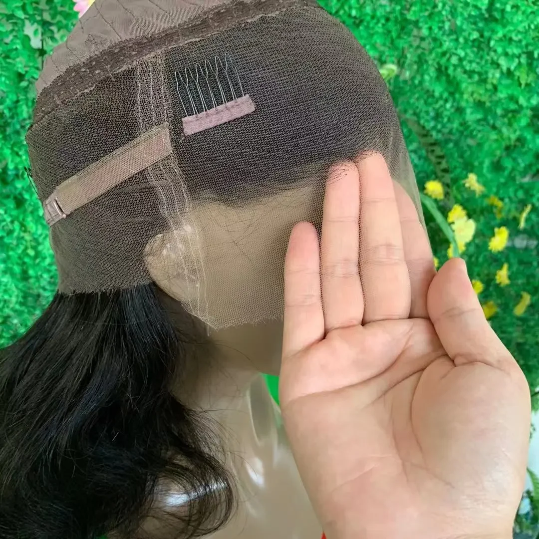 Wholesale HD Full Lace Wig Pre Plucked 13x4 13*6 HD Lace Front Wigs In Stock HD Lace 360 Wig Indian Human Hair