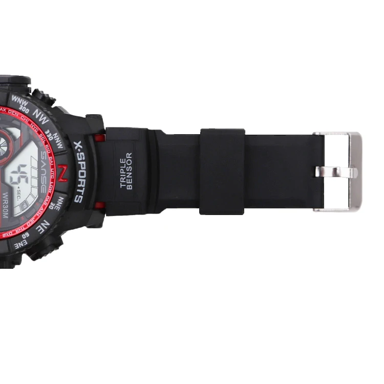 Sanse S-650 Sport Digital Watch Chronograph Men Waterproof 3ATM Count Down