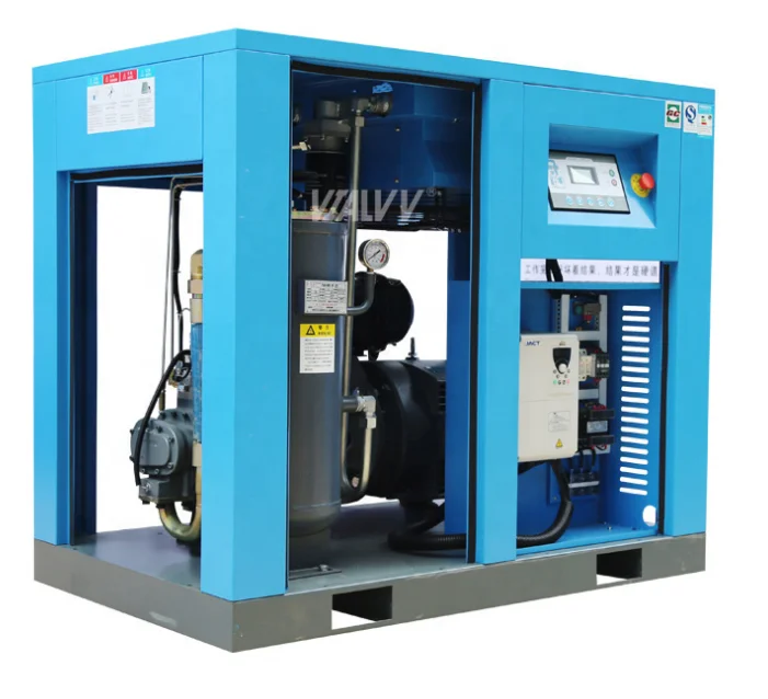 The factory price Screw Air Compressor Industrial 15-75kw 7-10bar High Efficiency Energy Saving Screw Compressor