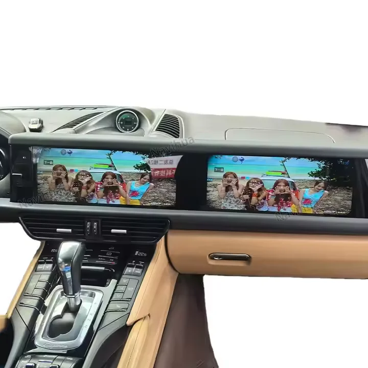Navihua For Porsche Cayenne 2011-2017 Dual Screen Android Carplay GPS Navigation Auto Stereo Car Radio Multimedia GPS DVD Player