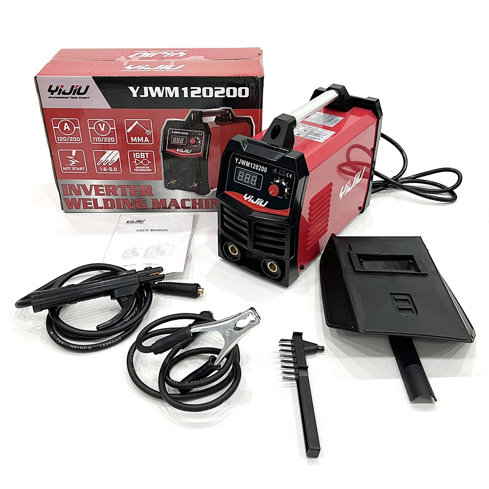 YIJIU Portable 200A Dual Voltage 110V & 220V Arc Welder Inverter IGBT Stocked MMA Arc Equipment Welding Machine mquina de soldar