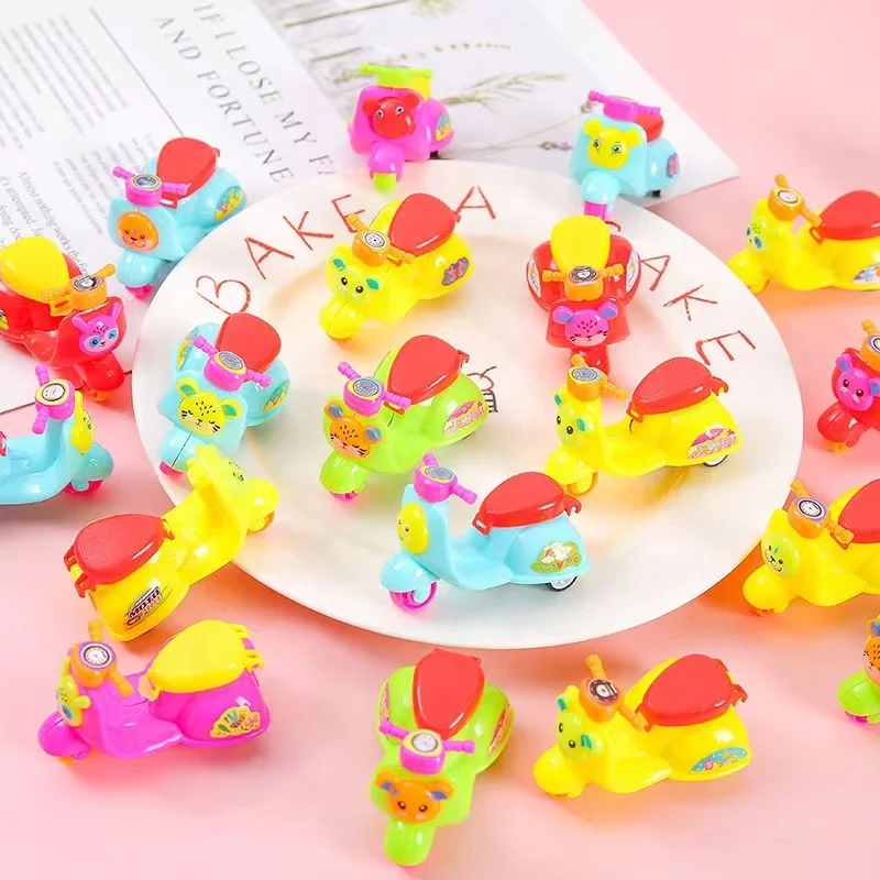 hot selling giveaway kids cars factories mini motorcycle toys with plastic capsule for kids cars