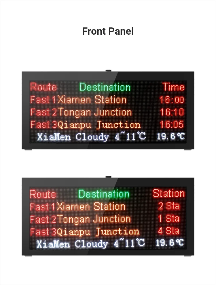 32 Inch High Resolution LED Screen Display used on Metro Bus Route or Passenger Information Display with 4G WiFi
