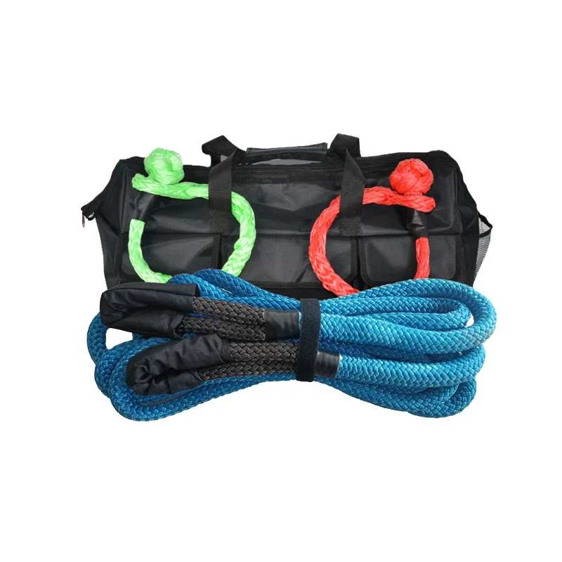 JINLI 4WD Kinetic Recovery Kit Heavy Duty Car Tow Rope kit for 4x4 Recovery Gear kit
