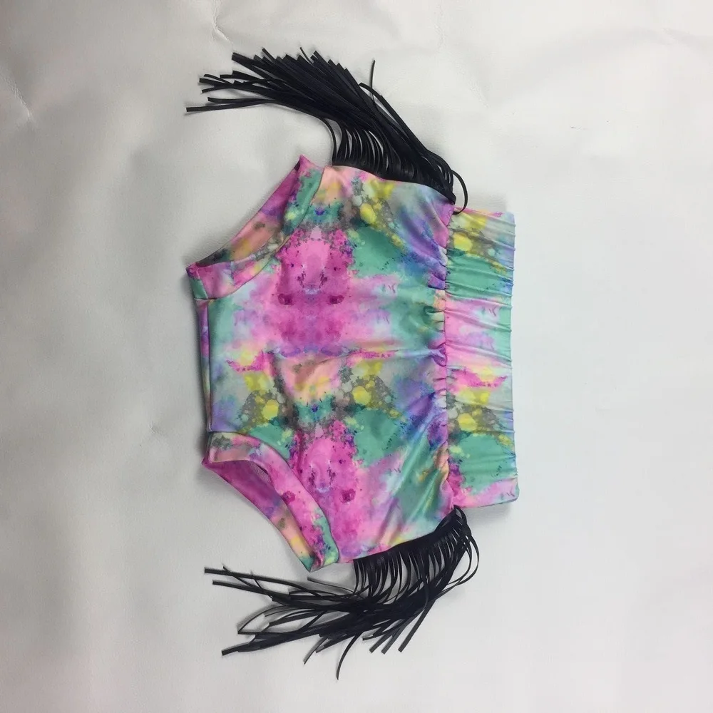 
2020 New Style Summer Cow Print Baby Fringe Bummies Kids high Waist Bummies Shorts 