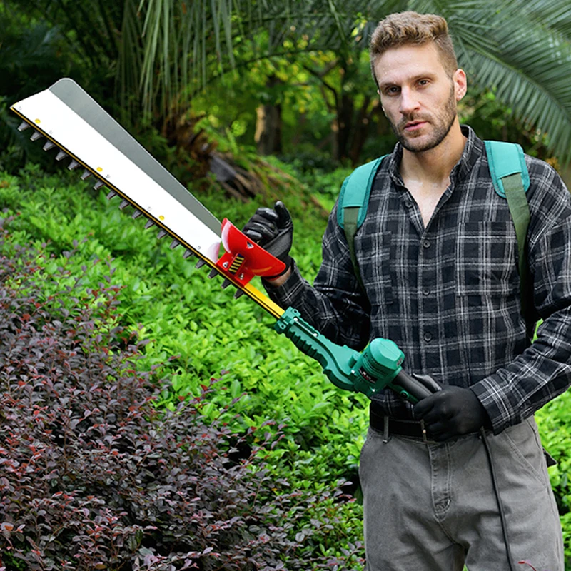 One-click pruning garden tool cutting electric mini hedge trimmer dc motors