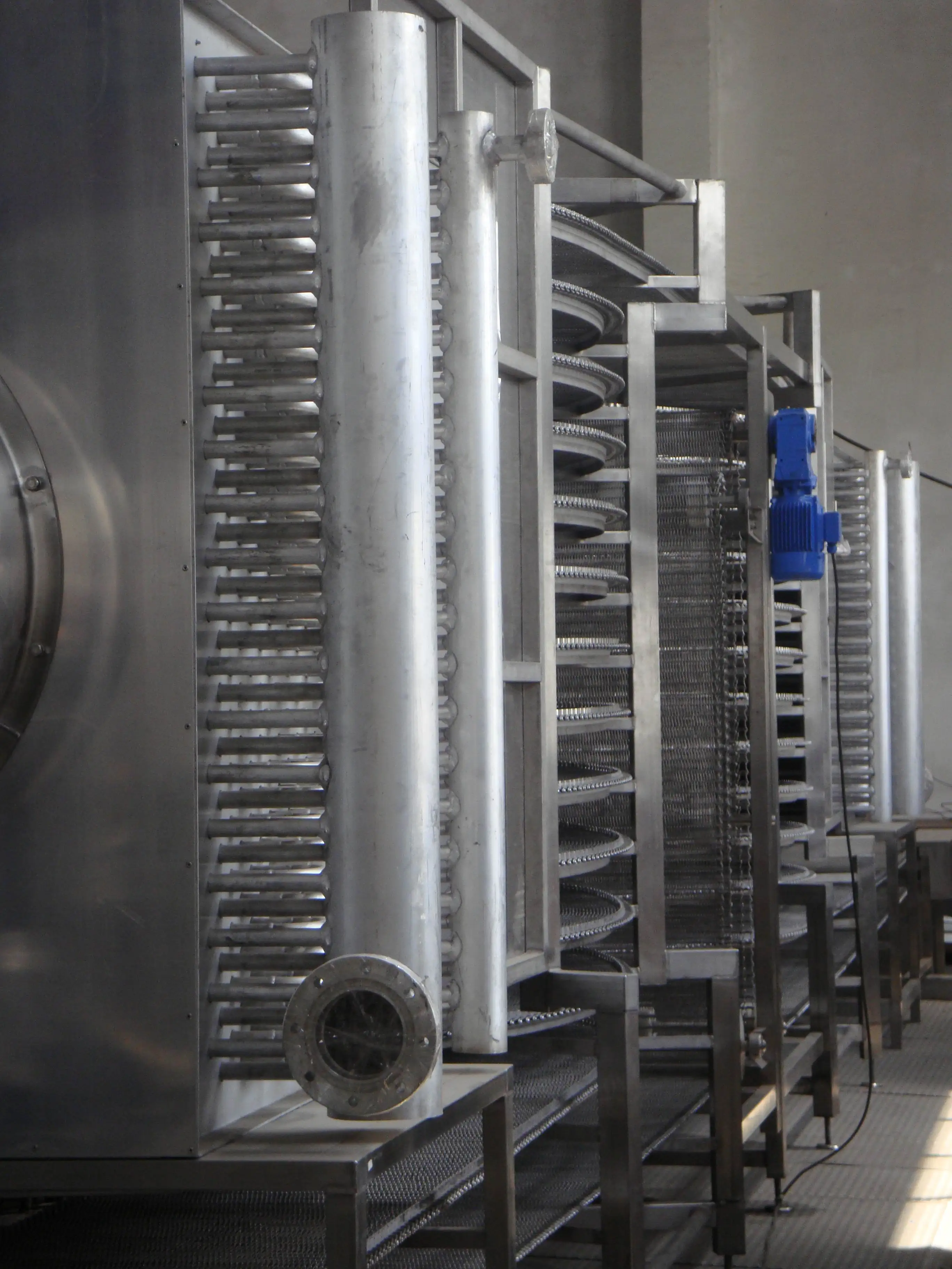 Double drum spiral freezer