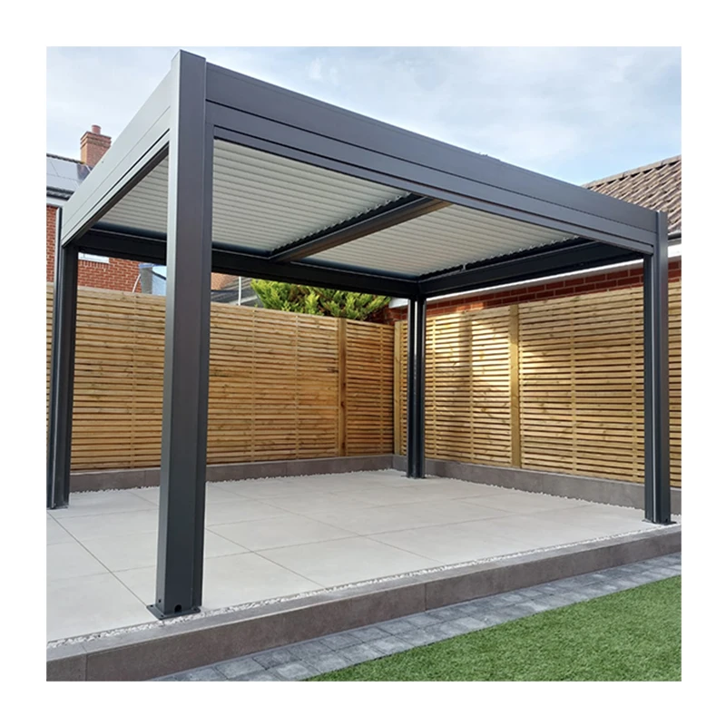Glass pergola prefabricated aluminum pergola systems tempered glass sunrooms  aluminum prefab greenhouse