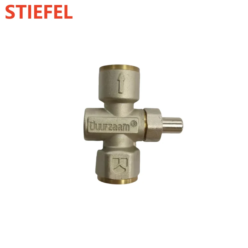 push button air release valve pressure gauge with isolating cock