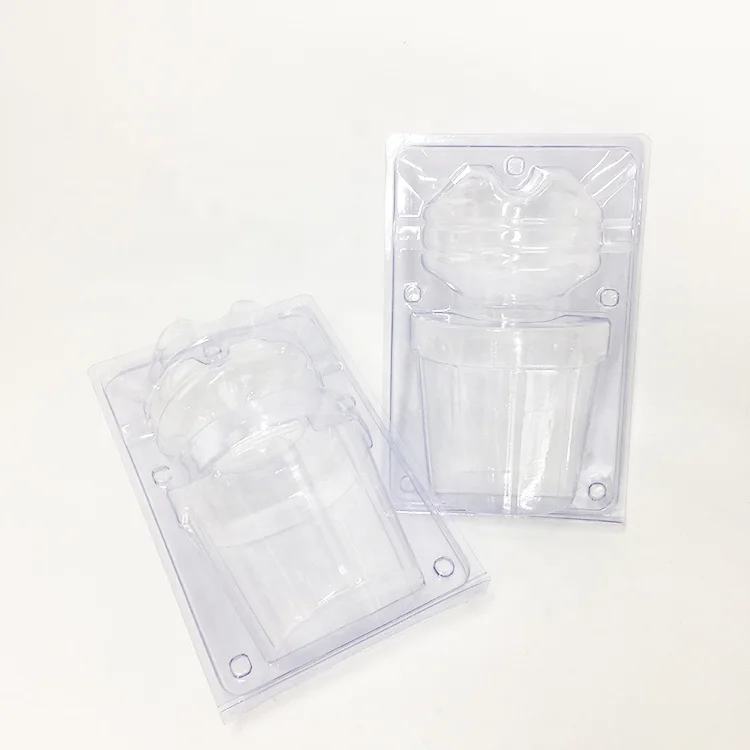 LOQ MOQ Transparent Recycled PET Blister Packaging for Flower seedlings saplings Potted Plants Flower Shipping Delivery Box