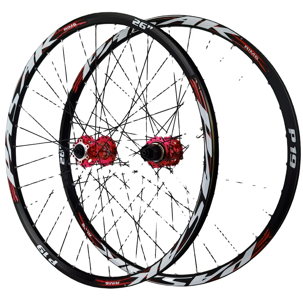 26' 29' 27.5' Disc Brake Mountain Bike Six Holes Centerlock MTB Bicycle 5 Sealed Bearings HG XD MS12 Alloy Rim Rear QR Thru