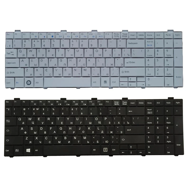 Русская клавиатура для ноутбука Fujitsu Lifebook A530 A531 AH530 AH531 NH751 AH502 A512 ру черный раскладка клавиатуры
