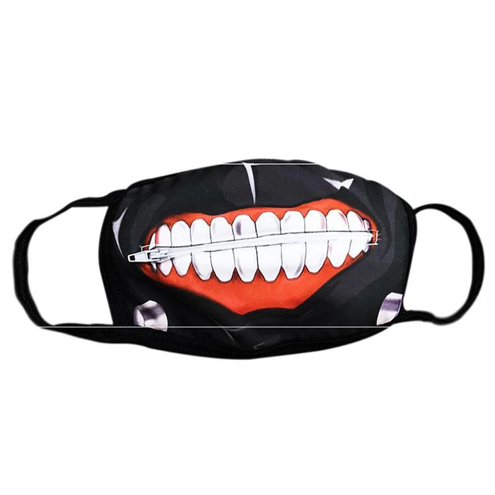 
Hot sale Tokyo Ghoul Kinmu Research Man Exhibition Zipper Maskss Washable Maskss Customizable 