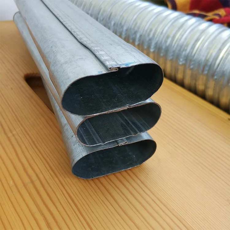 Ce, Iso Oval Duct Prestressed galvanized steel Duct Manufacturing Auto Line
