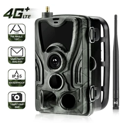 4G Hunting Trail Camera FTP SMTP MMS SMS 20MP 1080P Wireless Cellular Wildlife Cameras HC801LTE 0.3s IP65 Surveillance Cam