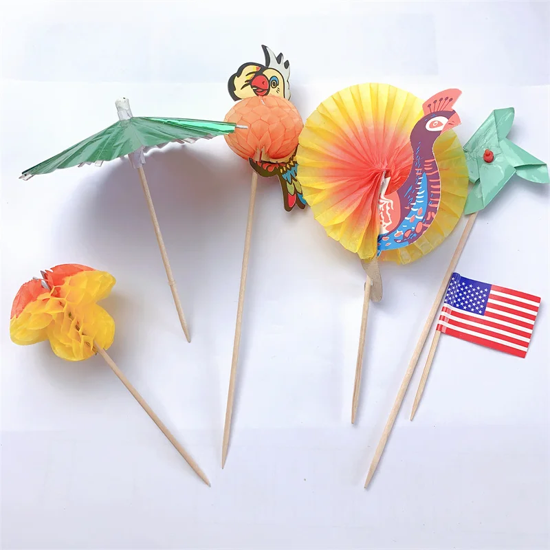 Personalized Bamboo Appetizer Toothpicks and Fruit Forks, Fashionable and Generous, Highlighting Personal Taste