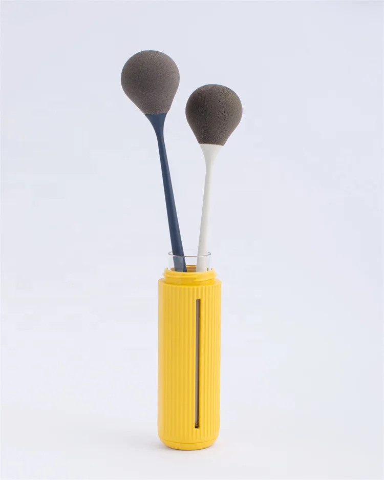 soft sponge material with long plastic handle  cleaning  bottle brush