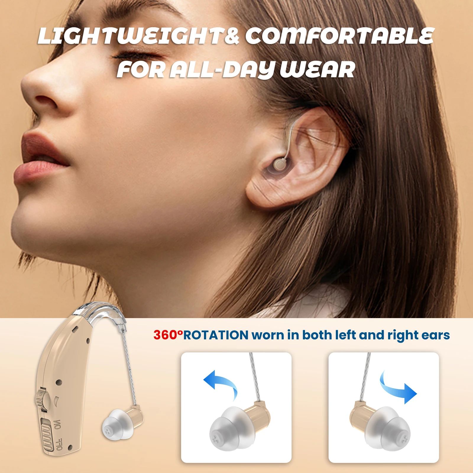 OTC hearing aids BTE digital for the deaf rechargeable quality hearing aid price list audifonos para sordos manufacturer cheap
