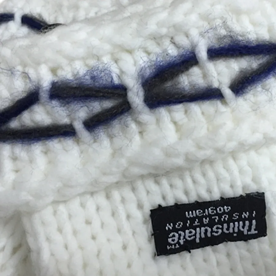 
China Wholesale Market Winter Knitted 100% polyester knitted mittens 