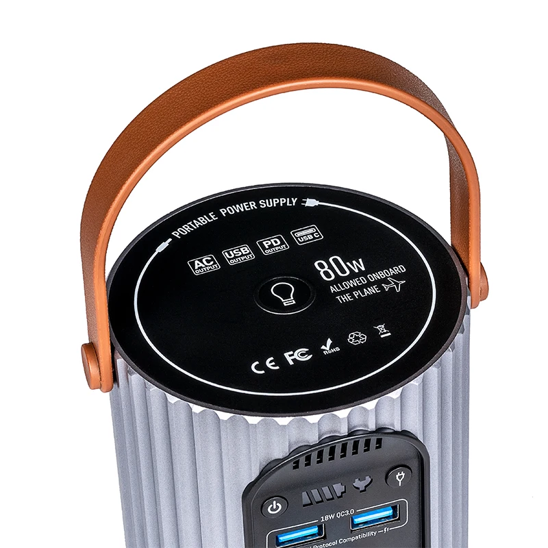 high performance 24000mAh portable power solar energy 80w ac output power supply 18650 lithium batteries power bank