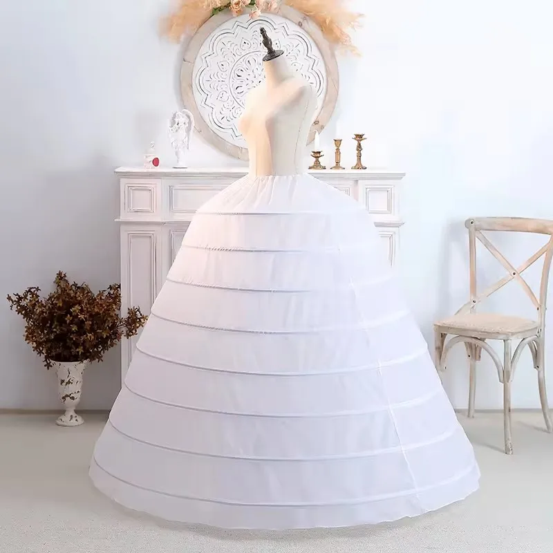 New 8 circles extra-large super ponse wedding dress promenade fishbone petticoat dress performance bride Anewdress
