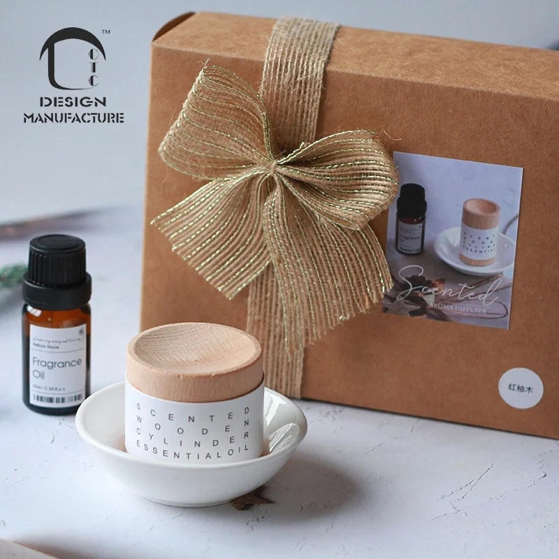 factory classic zen style natural wood diffuser with 10ml essential oil