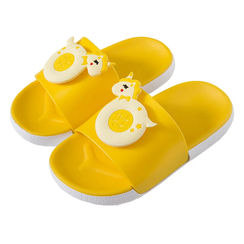 Летние детские тапочки для мальчиков и девочек, радужные сандалии, детские домашние тапочки