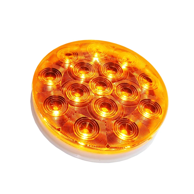 12v Led Truck stop turn tail lamp for Heavy Truck Modified Vehicle Trailer with flange ring