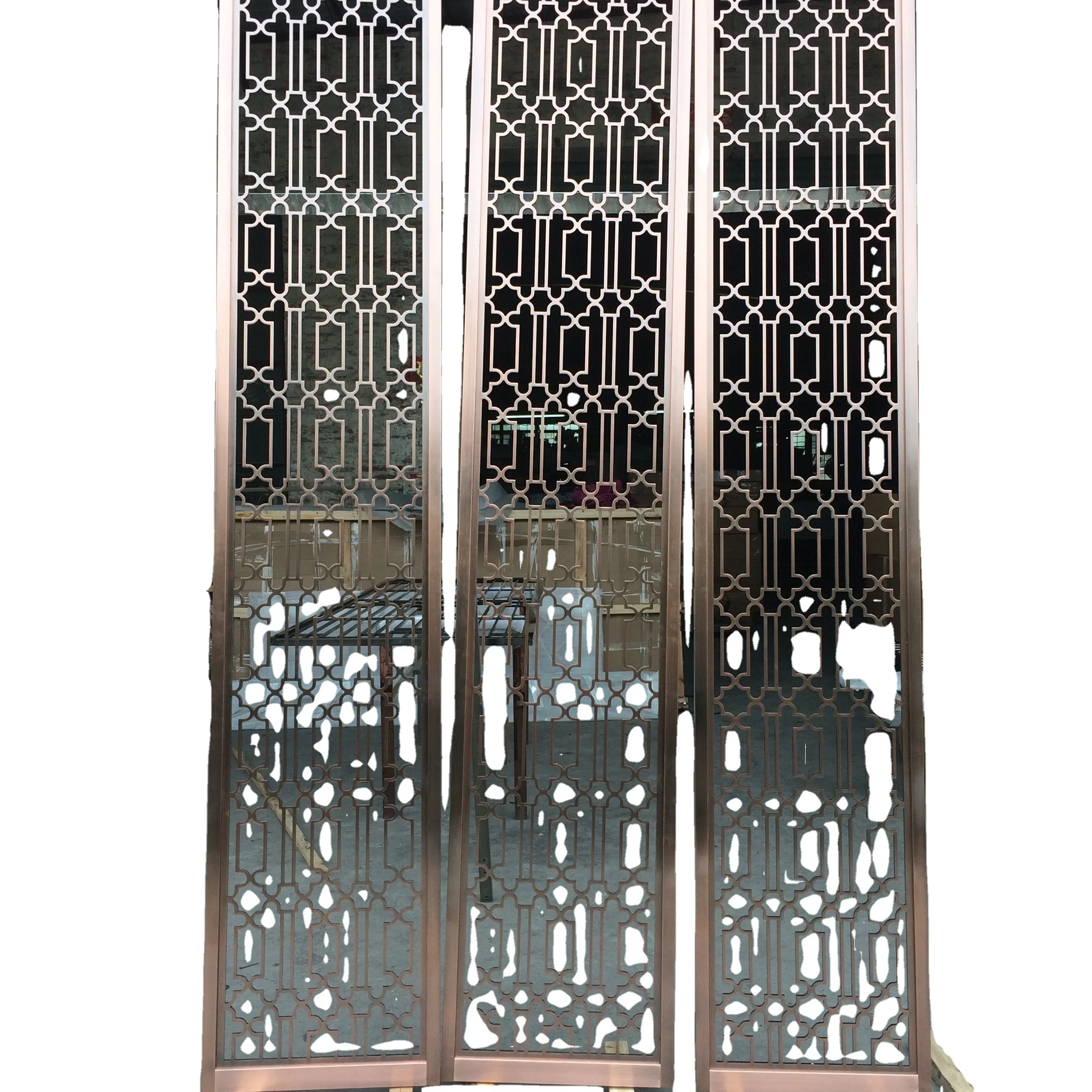 
Wholesale customized design solid aluminum carving partitions metal screens decorative panels 
