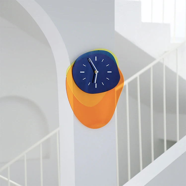 Nordic living room decoration clock bedroom creative wall clock acrylic personality home wall clock