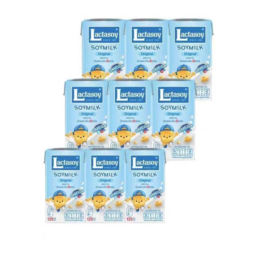Lactasoy Thailand imported protein milk  125ml sugar-free original drink leisure drinks soy nutritious milk