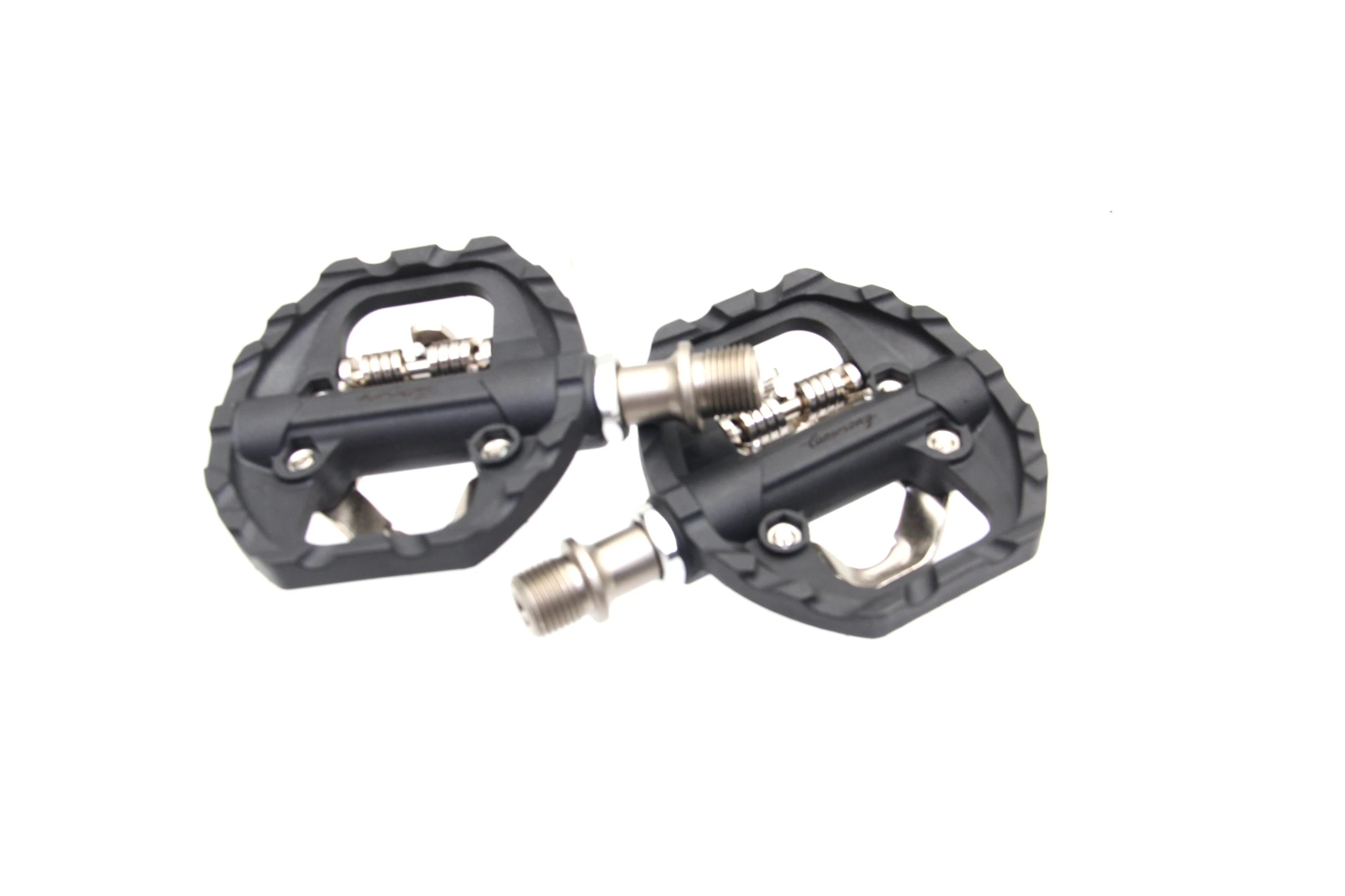 M108 Alloy Road Bike Pedals Non-slip mini exerciser bike assisted   Black Ultralight Lock Pedals