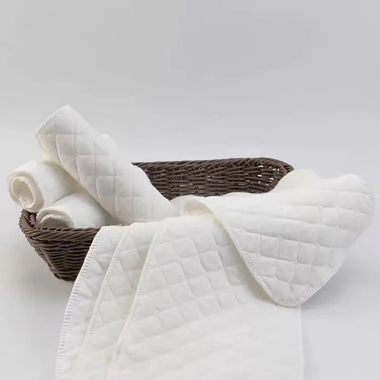 Reusable Baby Diapers Cloth Diaper 3 Layer Insert 100% Cotton Washable Baby Care Eco-friendly Diaper