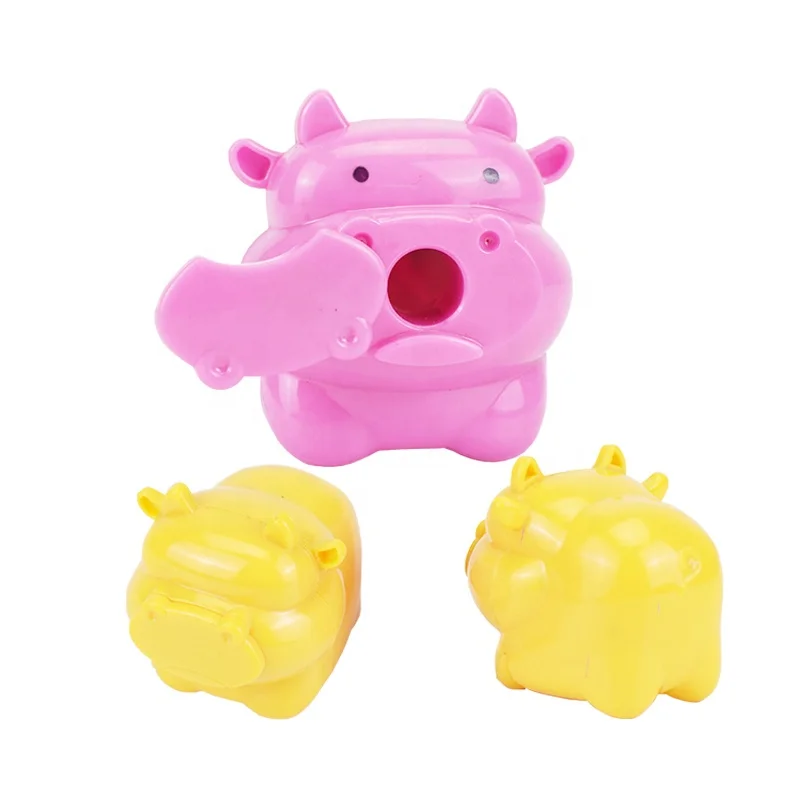 Kawaii cow cartoon manual pencil sharpener with single hole for student and kids