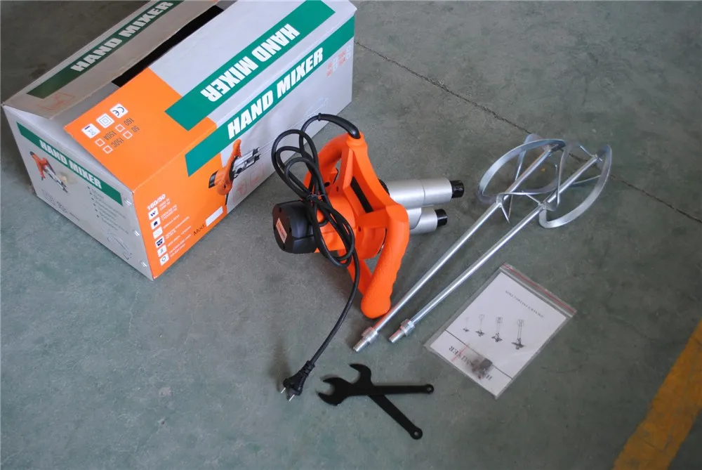 Industrial Portable Hand Mini Blender Household Automatic  Mixing Machine Putty Powder Double Rod Electric Paint Mixer