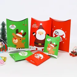 Custom Christmas Happy new year pillow shape socks gift paper boxes